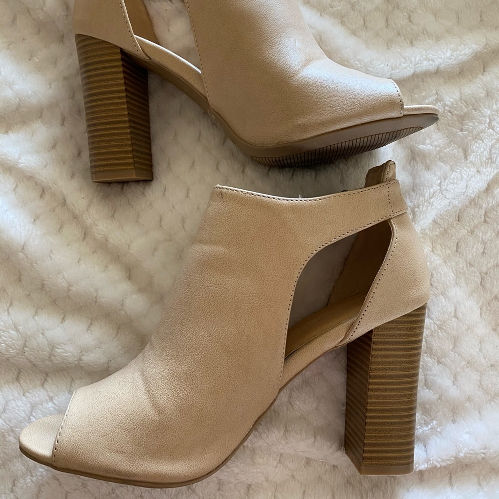 Nude booties